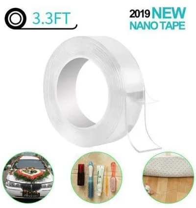 3.3Ft Nano Tape Roll Double Sided Adhesive 1m*30mm*1mm 1