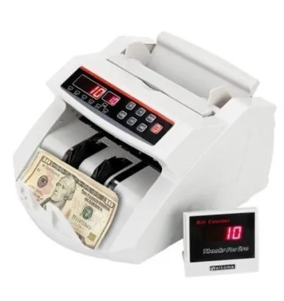 Counting Bill Counter Bank Counterfeit Detector UV & Mg Machine-Black/white 1