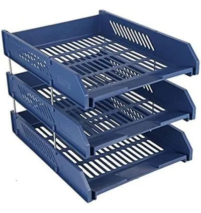3 Layers Office Tray - Blue 1