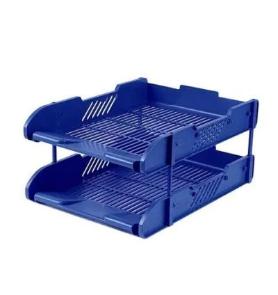 2 Layers Office Tray - Blue 1