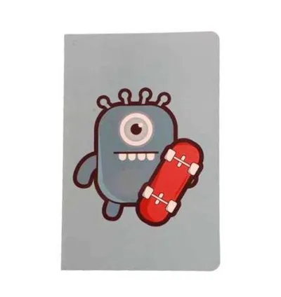 Aliens Sewn Notebook A5-Sky Blue 1