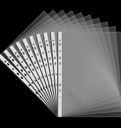 Punched Pocket File 100pcs  - Colorless 1