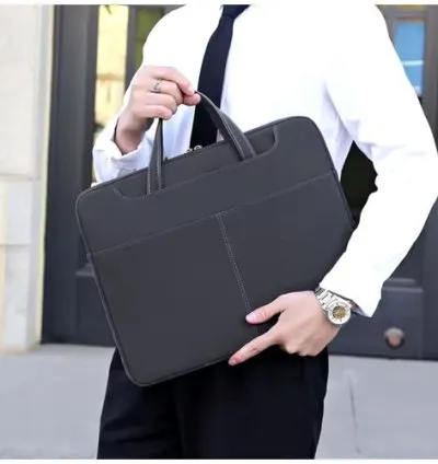 Men’s High Quality Laptop Bag Briefcase for MacBook, Hp, Lenovo- Black 1