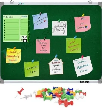 Notice Board 50cmx70cm With Free Push Pins 1