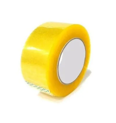 Roll Plastic Sealing Tape Transparent - Yellow 1
