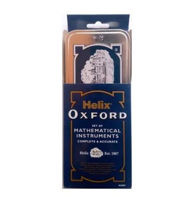 Oxford Helix Set of Mathematical Instruments Complete & Accurate - Blue 1