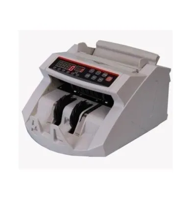 Bill/Money Counting Machine Counterfeit Detector Bill Counter - White