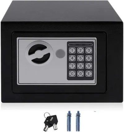 Steel Box Security Lock For Protecting Valuables Like Cash Jewels Against Theft-Multicolourst