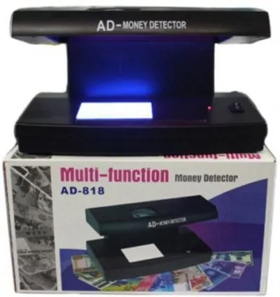 Multifunction Money Detector Counterfeit Bill Detectors - Black 1