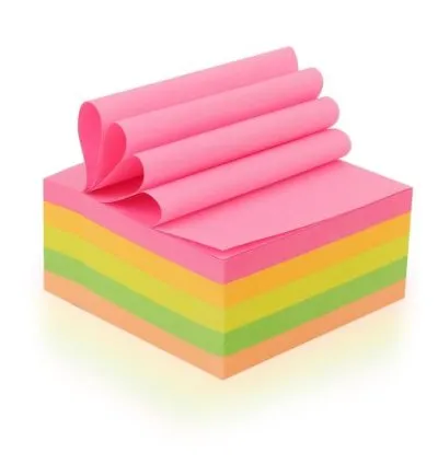 5 Packs Of  Brightly Multicoloured Sticky Notes *100 Sheets In Each  Pack * _ Multicolour 1