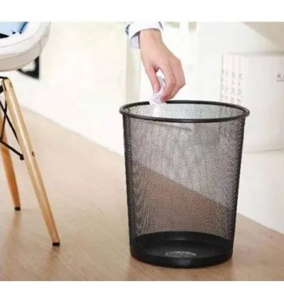 Mesh Waste Bin - Black 1