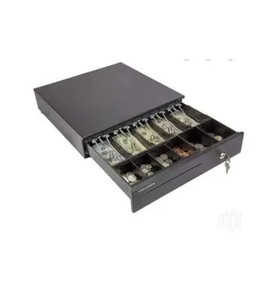 Money Box Supermarket Cash Register Cash Box Drawer Type Cash Box Cash Box Storing Money/ Automatic Cash Drawer- Black. 1