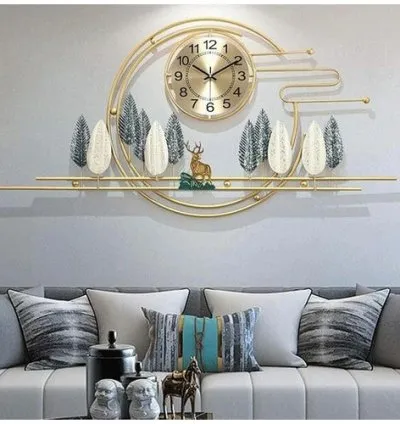 Nordic Design Luxury Wall Clock - Gold 1