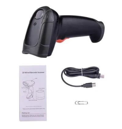 A General Handheld 1D2D/QR Barcode Scanner USB Wired Bar Code Reader 1