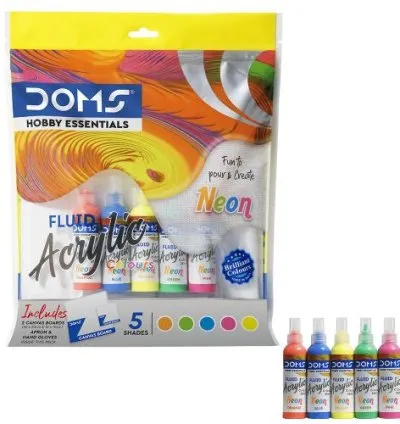 Doms NEON Fluid Acrylic Colour 1
