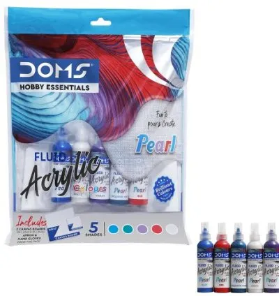 Doms Pearl Fluid Acrylic Colour 1