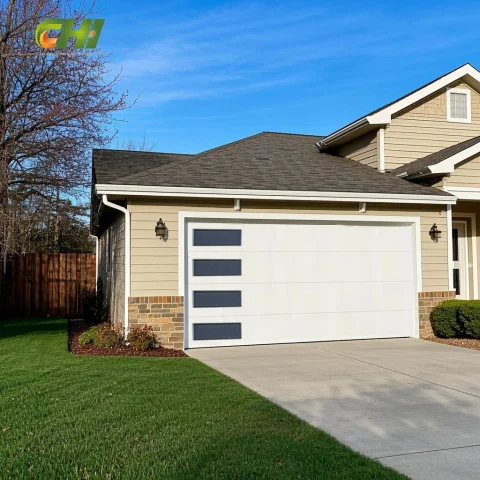 China Factory Custom Flush Modern Single Car Garage Door for Bulk Orders 3