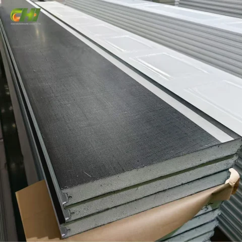 Customized Flat/Flush/Smooth/Wood Grain PU Foam Garage Door Panel Best for Wholesale 3