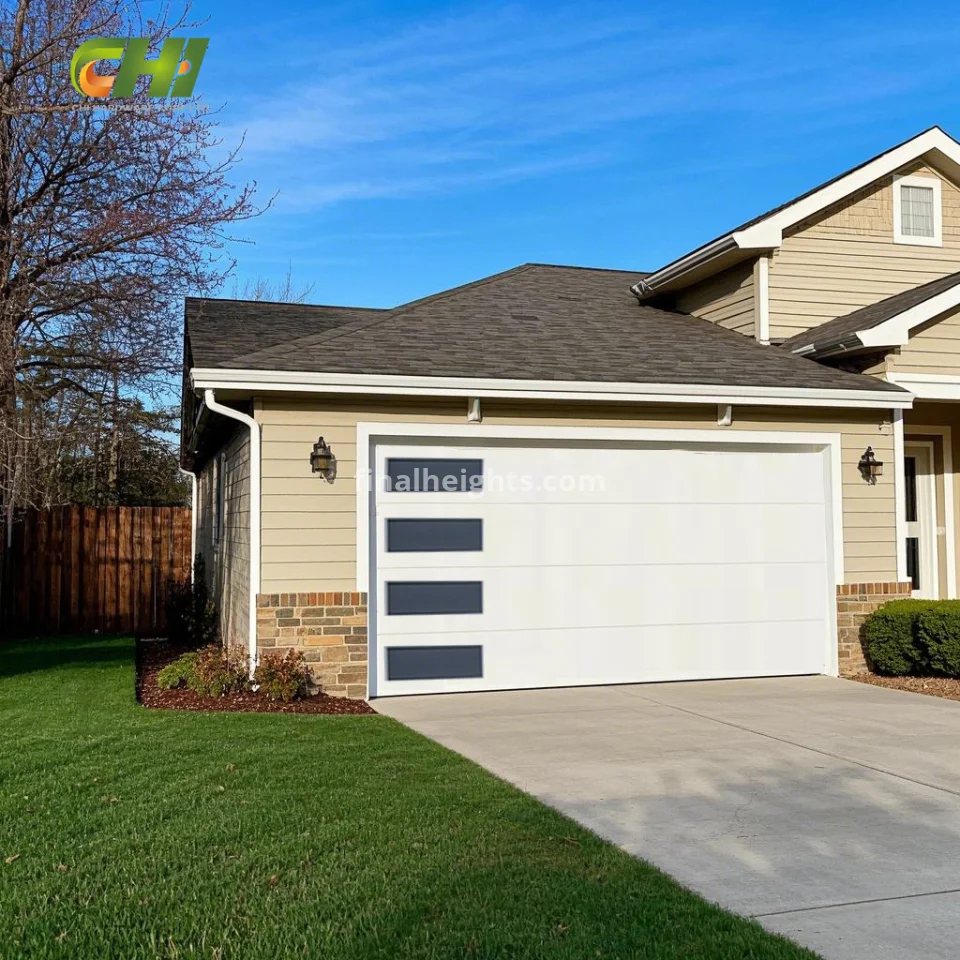 China Factory Custom Flush Modern Single Car Garage Door for Bulk Orders