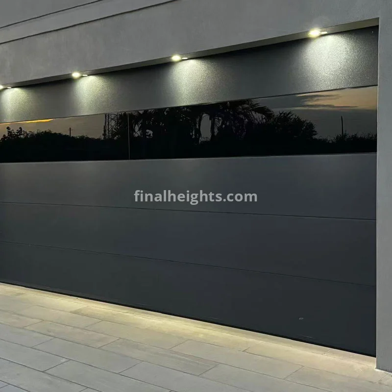 China Factory Custom Flush Modern Single Car Garage Door for Bulk Orders