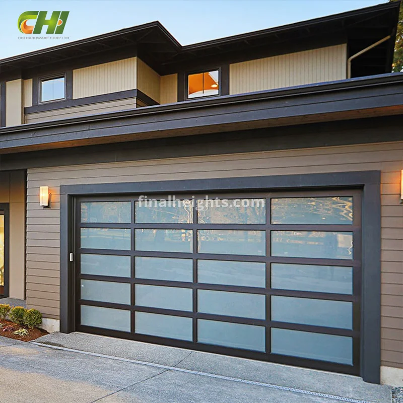 Custom Manufacturing Aluminum and Glass Garage Door Manufacturer for Wholesale Buyers