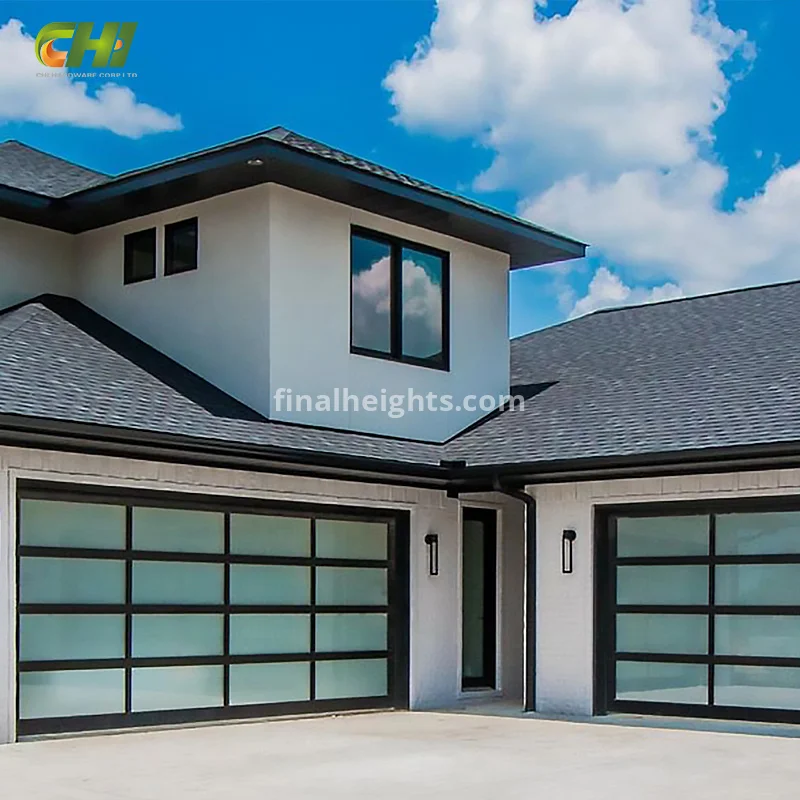 Custom Manufacturing Aluminum and Glass Garage Door Manufacturer for Wholesale Buyers