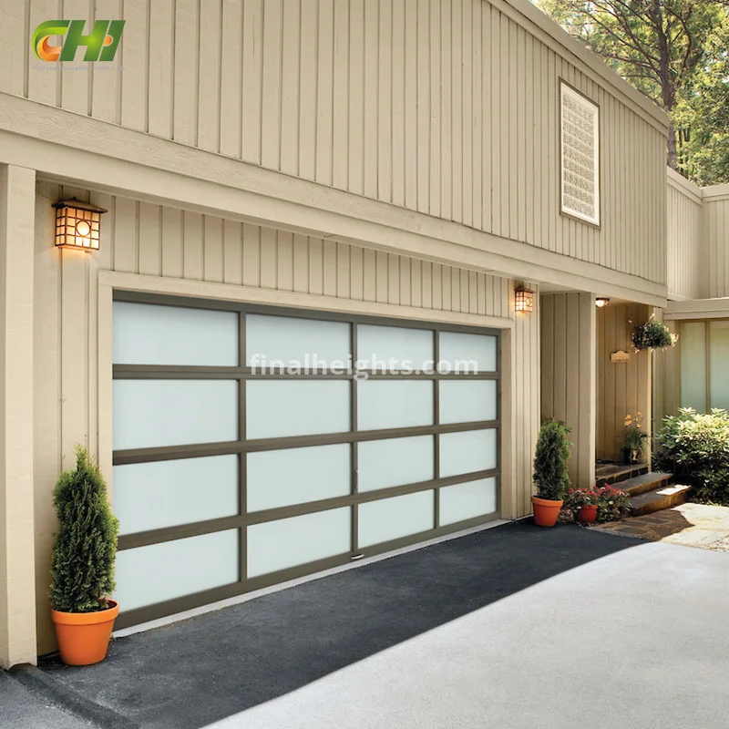 Custom Manufacturing Aluminum and Glass Garage Door Manufacturer for Wholesale Buyers