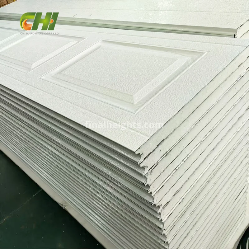 Customized Flat/Flush/Smooth/Wood Grain PU Foam Garage Door Panel Best for Wholesale