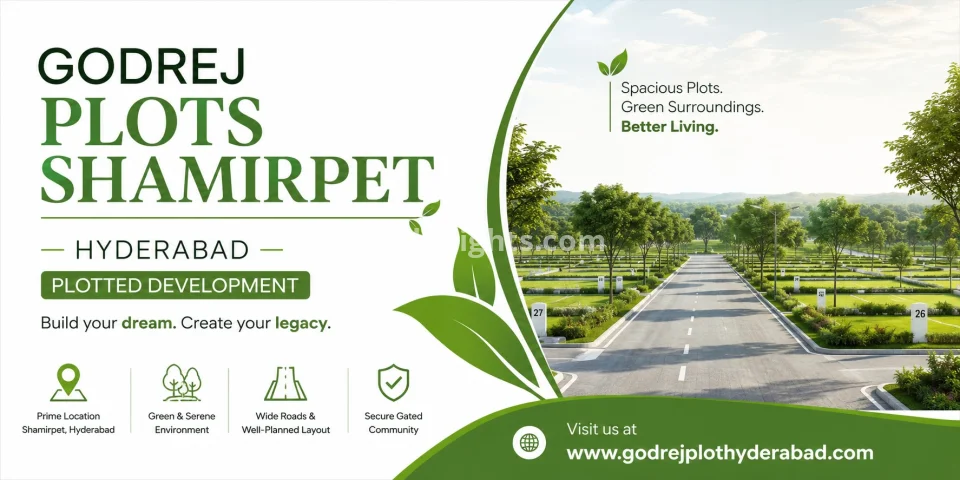 Godrej Plots Shamirpet In Hyderabad | Prime Plotted Investment Opportunity