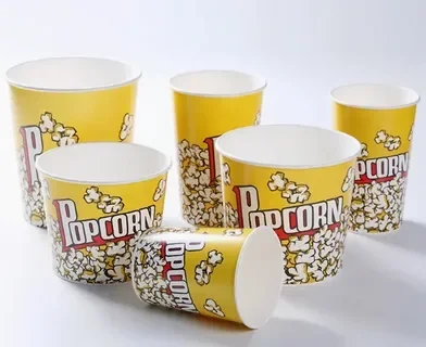 Custom Popcorn Paper Cups for Fun Food Serving