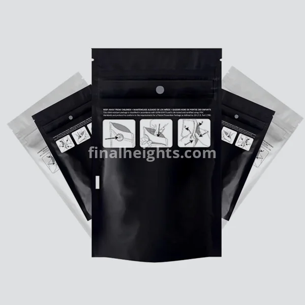 Custom Child-Resistant Mylar Bags For Retail Brands