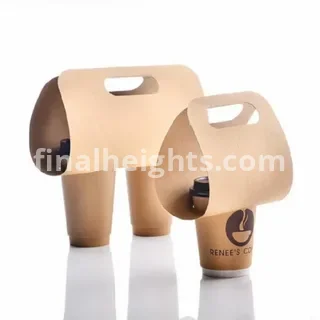 Durable Custom Paper Cup Carriers For Cafes