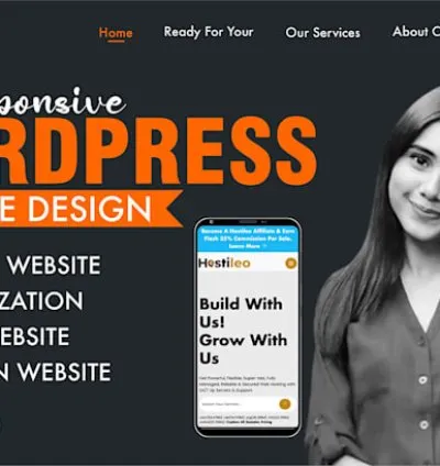 I will build responsive wordpress website design and development