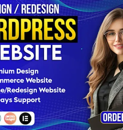 I will design, redesign or clone wordpress website, ecommerce website by elementor pro