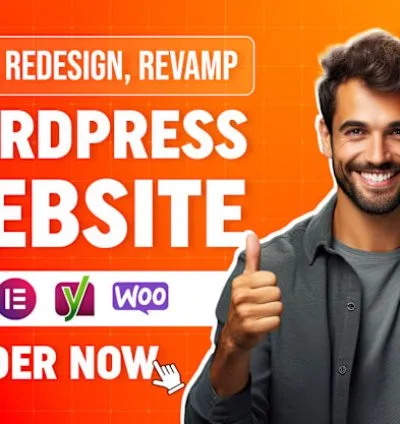 I will build, rebuild, redesign wordpress website design or wordpress elementor website