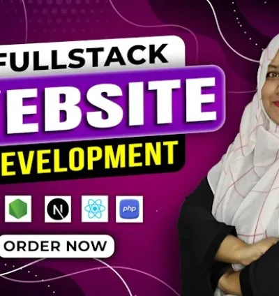 I will do website development as full stack web developer, front end, backend developer
