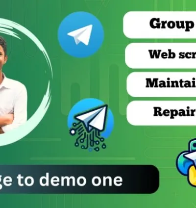 I will make professional group, crypto, game telegram bot