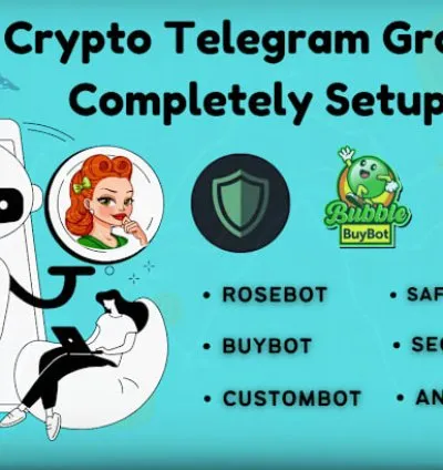 I will fully setup telegram bots in your crypto telegram group