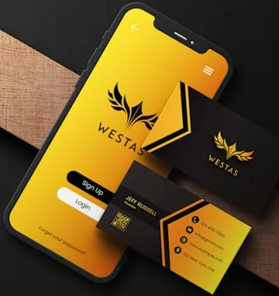 I will do digital business card design, vcard, qr code business card, physical card