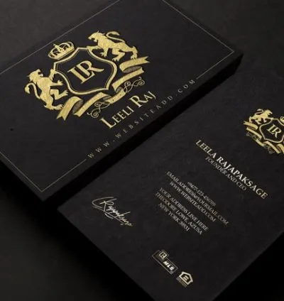 I will create luxury business card design