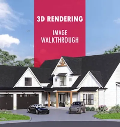 I will design house exterior model, 3d rendering, walkthrough
