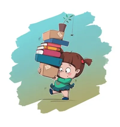 I will draw a cute and funny cartoon illustration