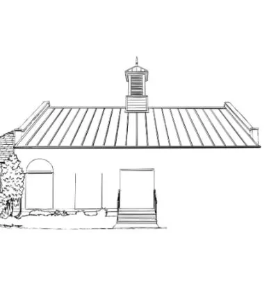 I will draw a detailed sketch of a house or building