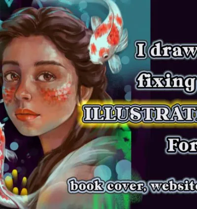 I will create illustrations or fix ai art images for you